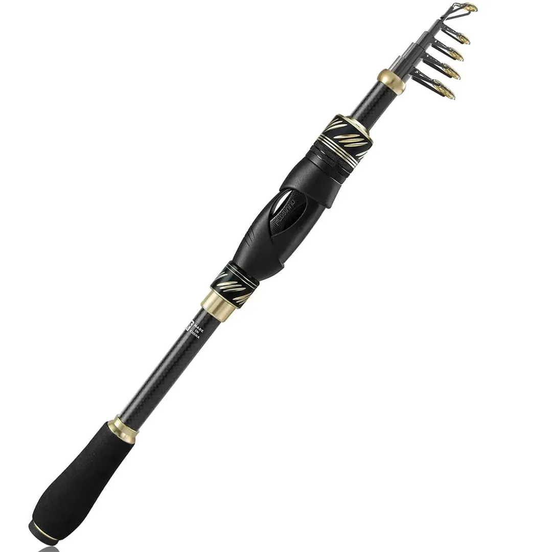 PLUSINNO Eagle Hunting Ⅸ Telescopic Fishing Rods and Reel Combos with Carrier Case