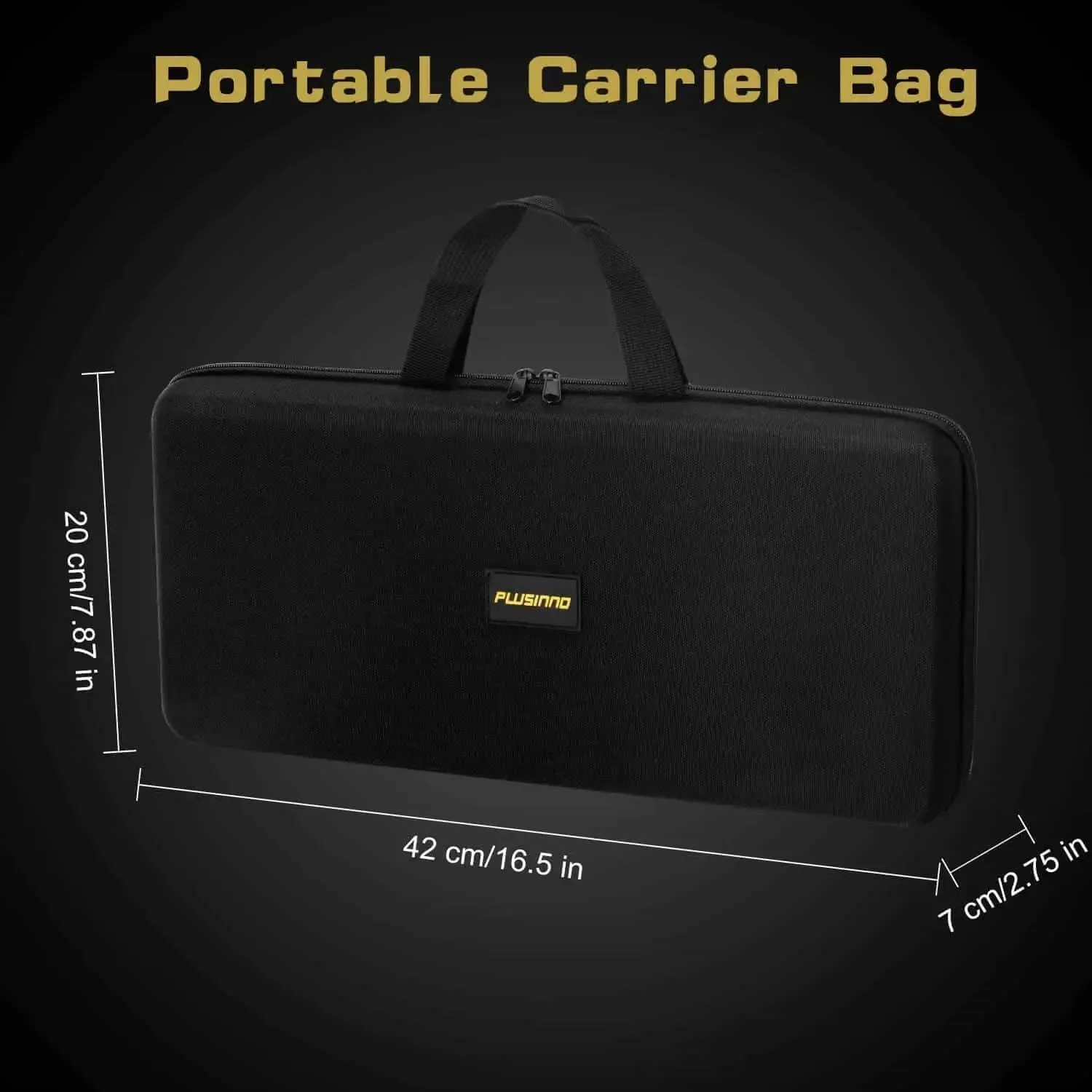PLUSINNO Eagle Hunting V Fishing Rod and Reel Combos with Carrier case
