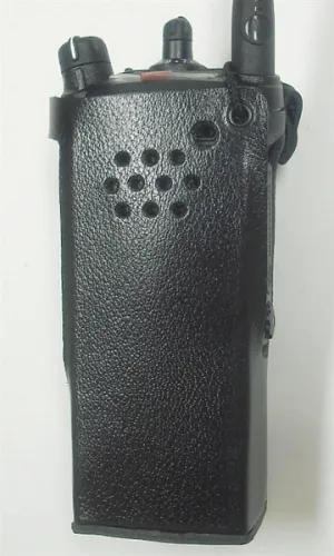 PMLN5660 Waveband Heavy Duty Leather Case For Motorola APX 6000 Series Radio WB# WV-2089B-C(This model clips on to any police or military utility belt)