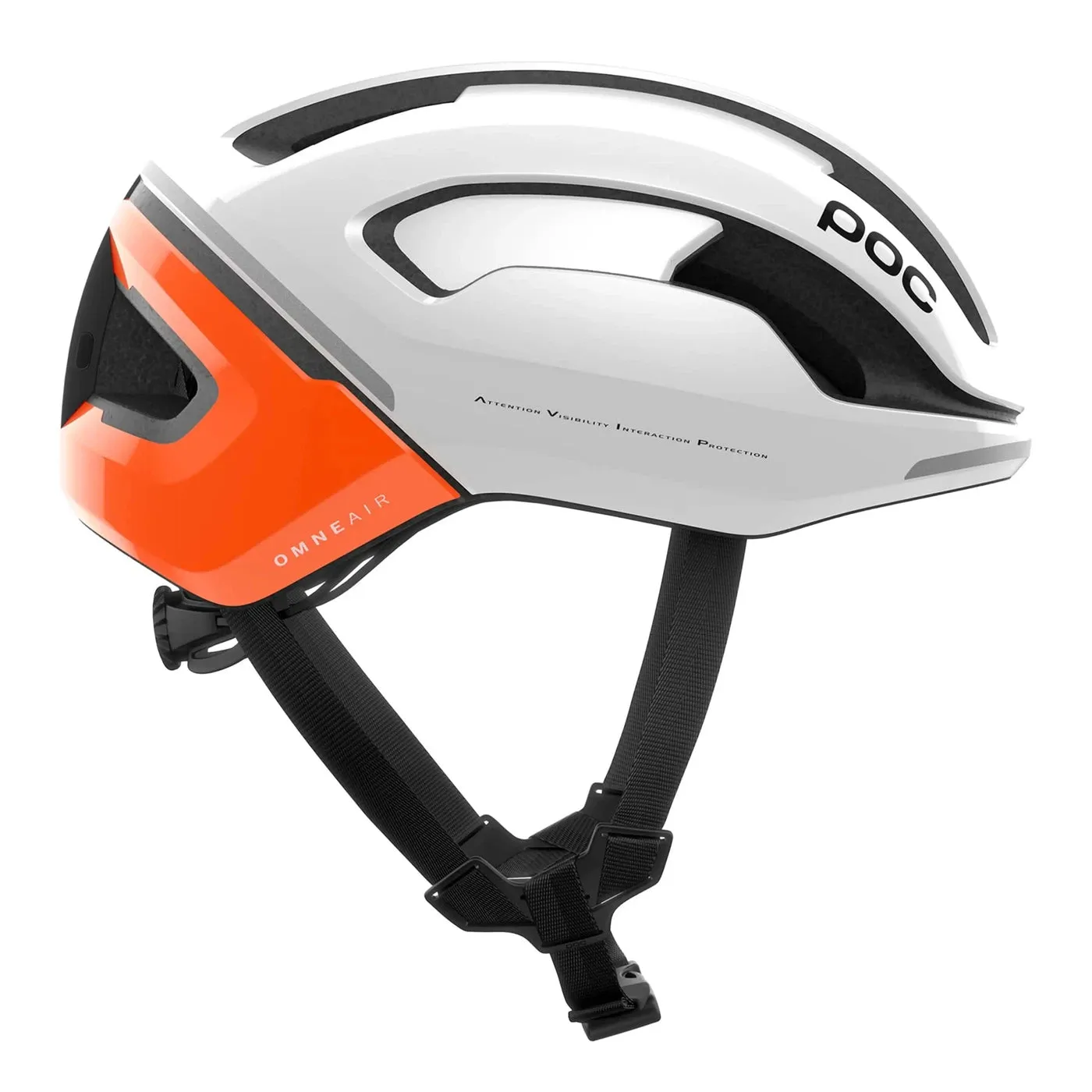 POC Omne Beacon Mips Cycling Helmet - White/Orange