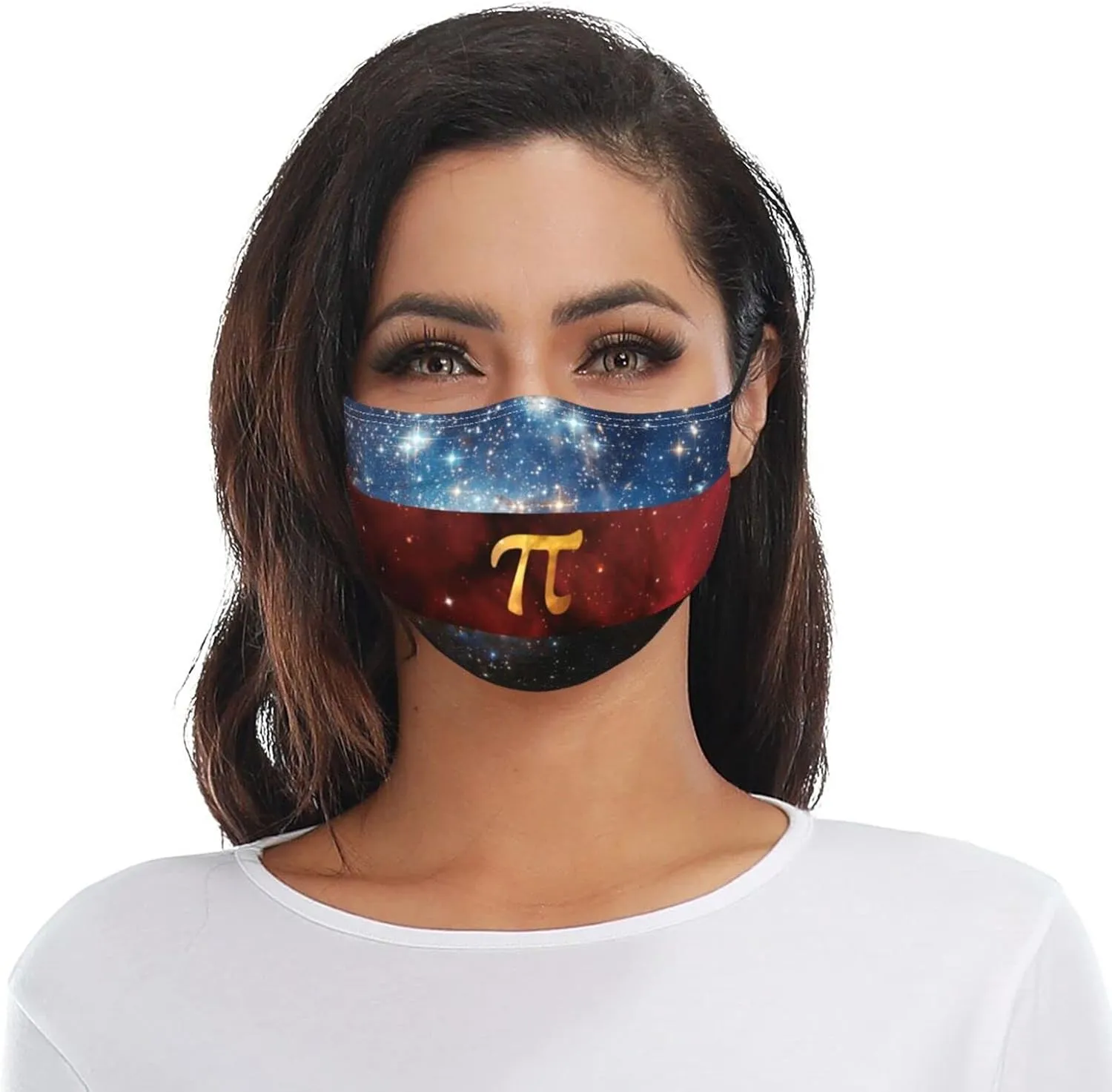 Polyamory Alternate Style Galaxy Pride Flag Face Mask Washable Reusable Adults Breathable with 2 Filters