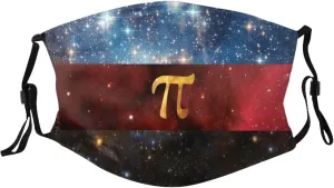 Polyamory Alternate Style Galaxy Pride Flag Face Mask Washable Reusable Adults Breathable with 2 Filters