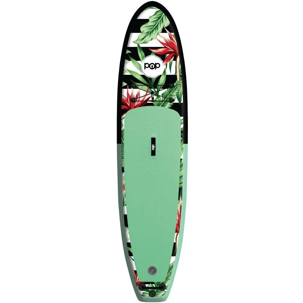 POP Board Co 10'6" Royal Hawaiian Stand Up Paddle Board Inflatable SUP - Mint/Black