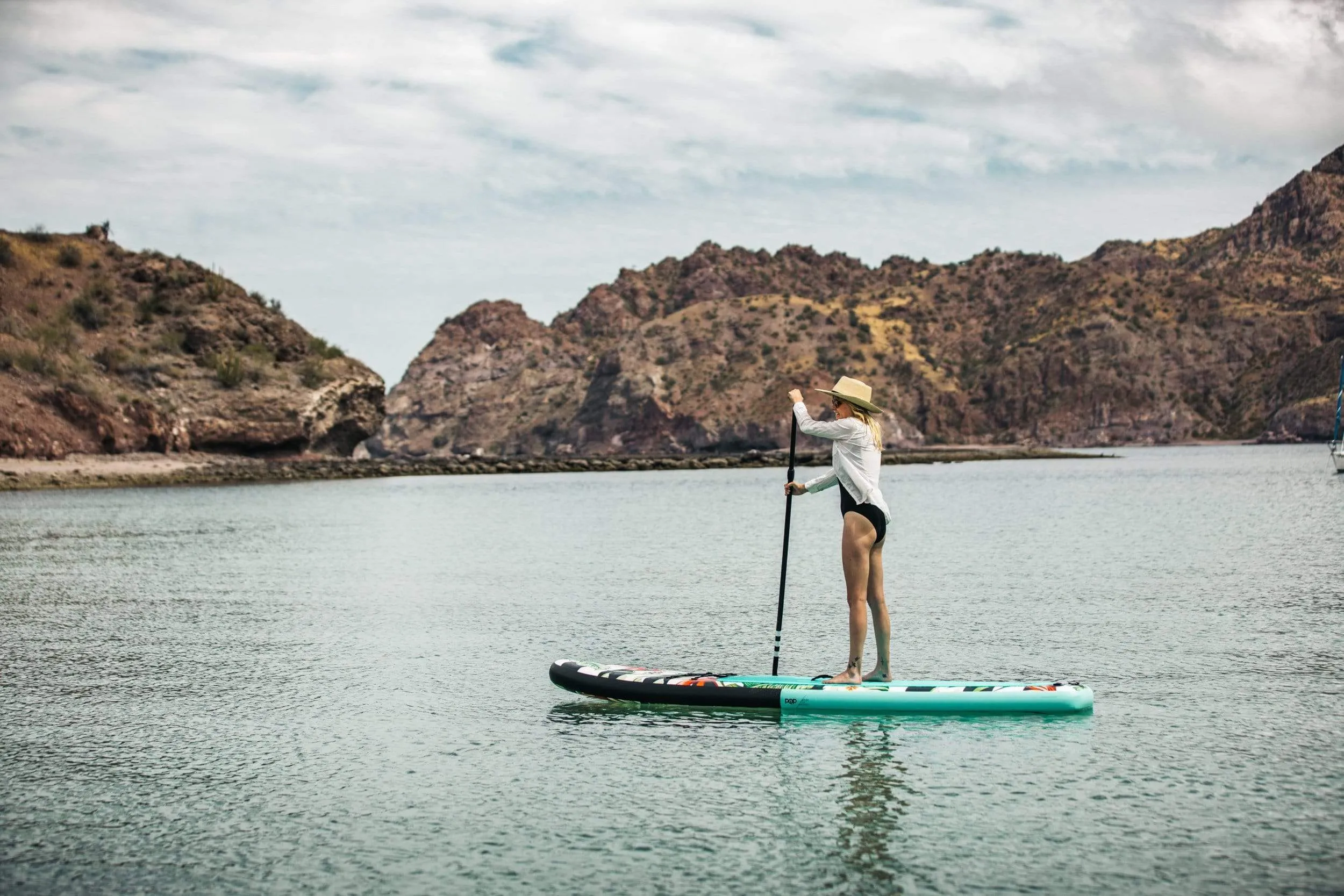 POP Board Co 10'6" Royal Hawaiian Stand Up Paddle Board Inflatable SUP - Mint/Black