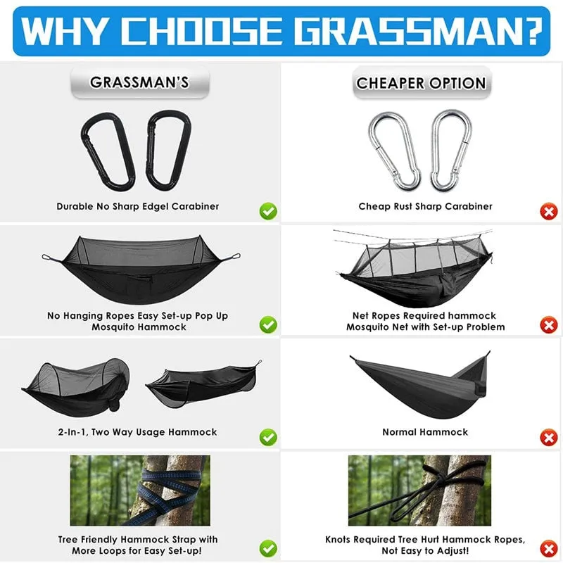 Pop-Up Hammock with Mosquito Net