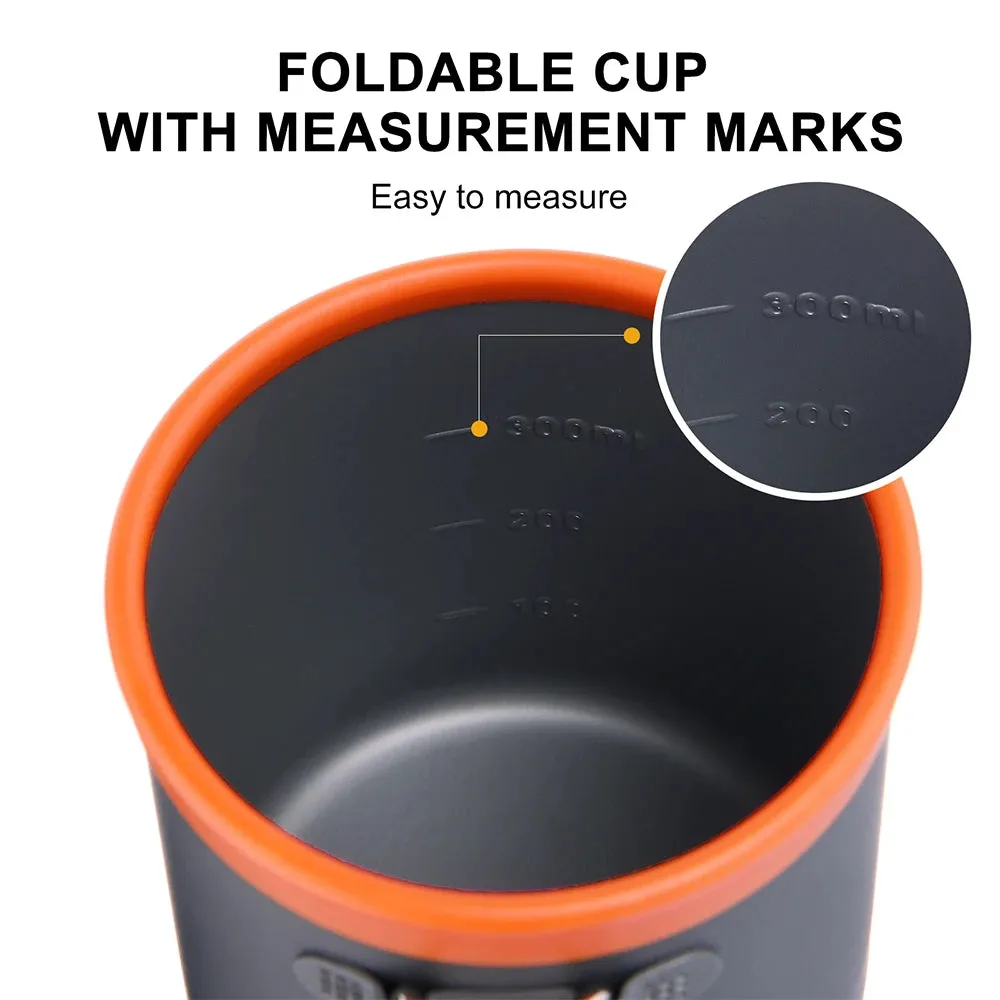 Portable Aluminum Camping Mug - Outdoor Coffee Cup for Hiking and Camping