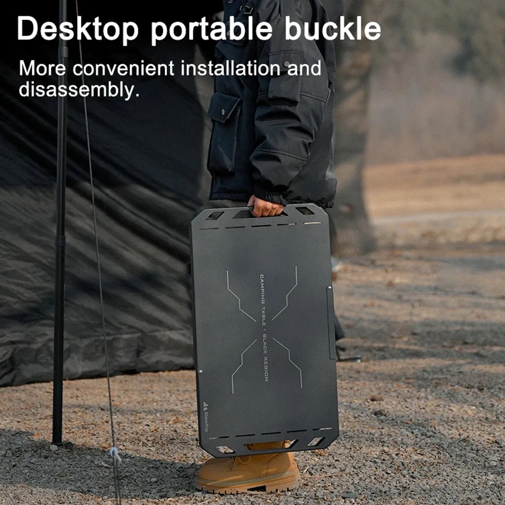 Portable Camping Table Aluminum Alloy Folding Table Multifunctional Light Weight Table Outdoor Picnic Fishing Barbecue Table