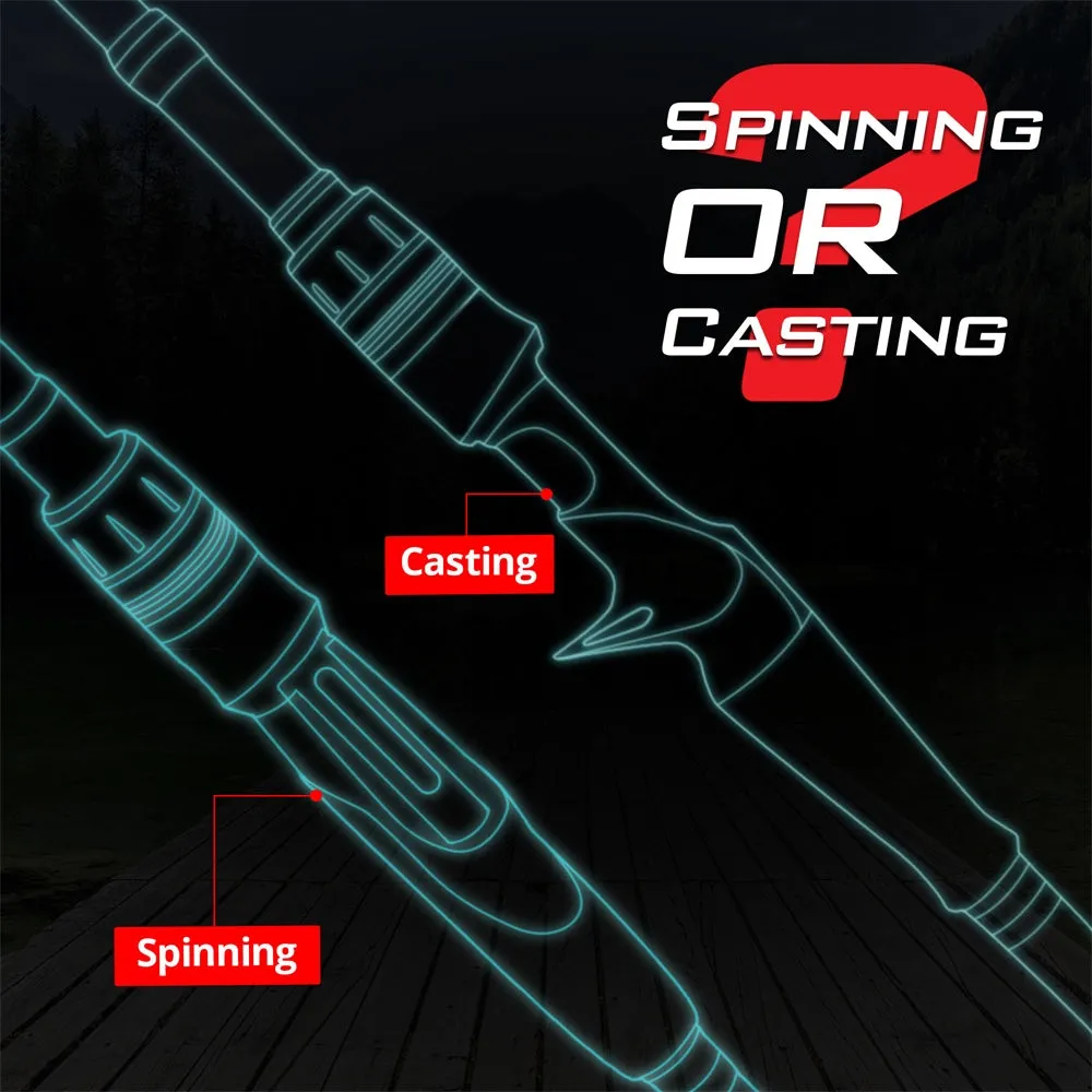 Portable Carbon Bait Casting Rod