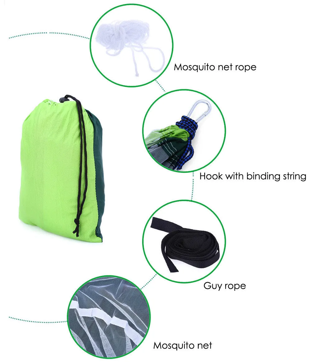 Portable Hiking/Camping Hammock With Mosquito Net