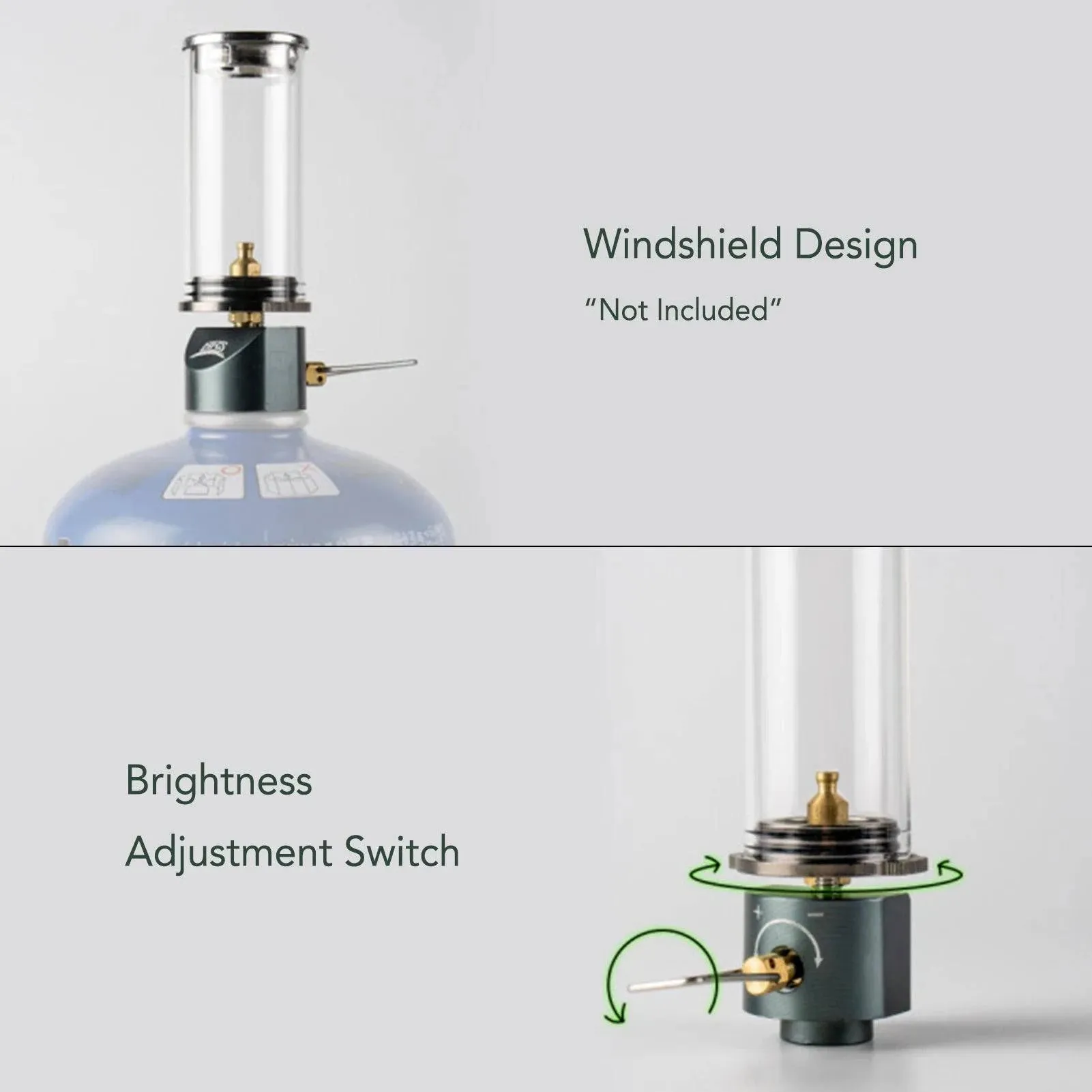 Portable Lamp Light Compact Butane Gas Light Lantern Outdoor Use Only for Camping Picnic 2021 New