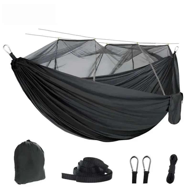 Portable Mosquito Net Hammock | Automatic Quick Opening Anti-Mosquito Outdoor Camping Swing for Travel & Sleep