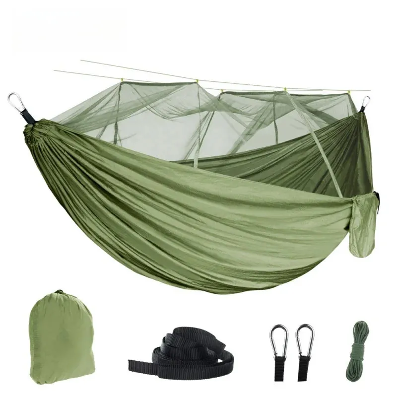Portable Mosquito Net Hammock | Automatic Quick Opening Anti-Mosquito Outdoor Camping Swing for Travel & Sleep
