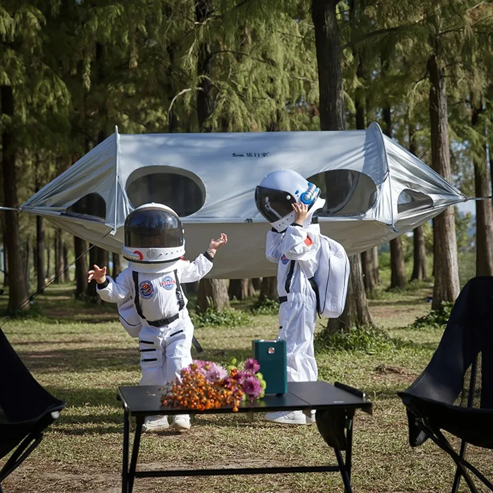Portable Outdoor Space Capsule Mosquito Net Hammocks Anti-Rollover Double Travel Camping Sleeping Hanging Hammock Swing Tent