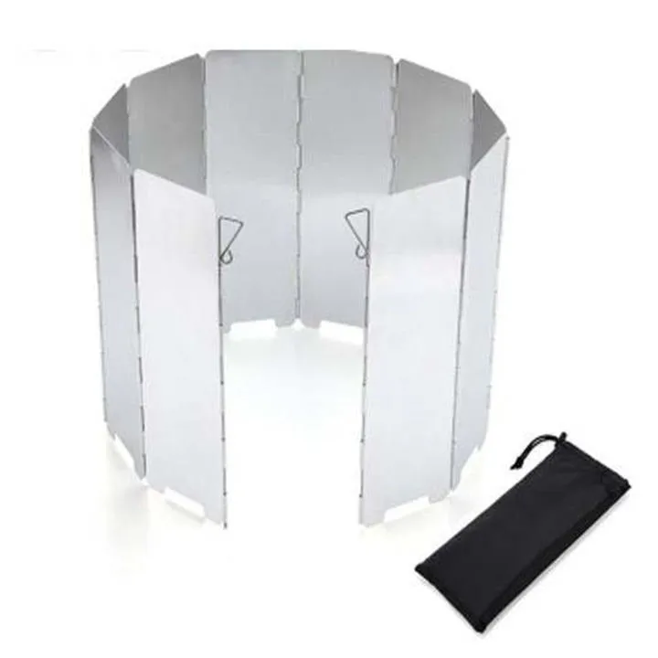 Portable Toilet Camping Toilet Portable & Hiking Outdoor Wind Shield for Stove Combo Pack