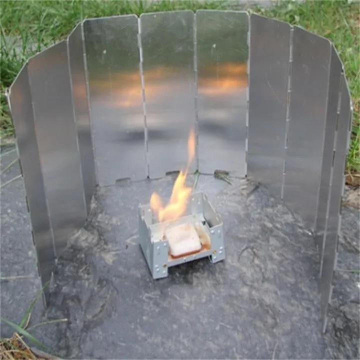 Portable Toilet Camping Toilet Portable & Hiking Outdoor Wind Shield for Stove Combo Pack