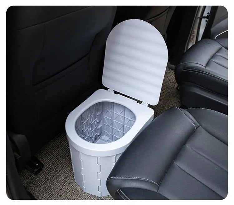 Portable Toilet Camping Toilet Portable & Hiking Outdoor Wind Shield for Stove Combo Pack