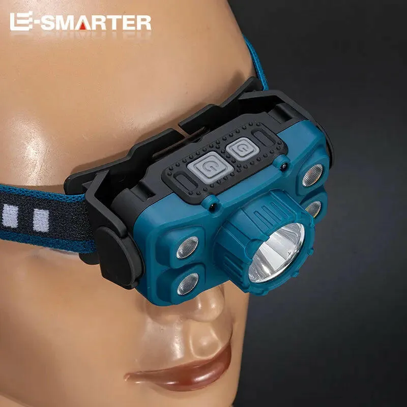 Powerful LED Headlamp Buit-in18650 USB Rechargeable Headlight Head Lamp Waterproof Head Light High Lumens Flashlight