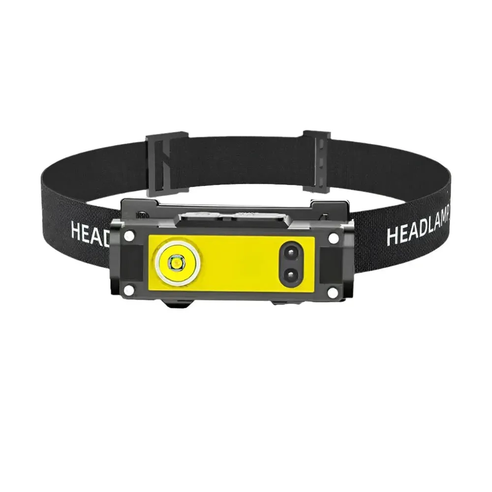 Powerful LED Headlamp with Motion Sensor Fishing Lantern USB Rechargeable 18650 Flashlight XPE COB Waterproof Torch Headlight