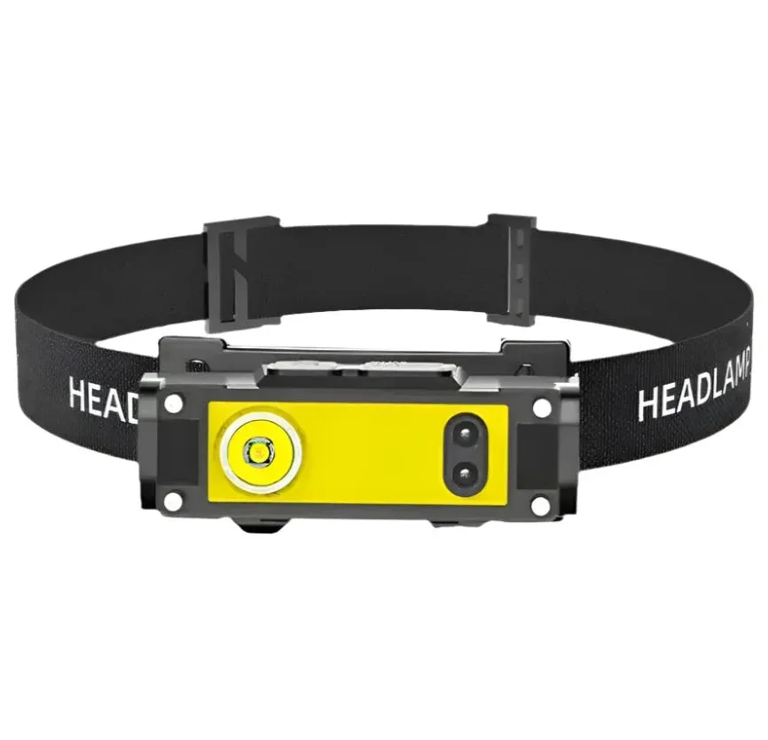 Powerful LED Headlamp with Motion Sensor Fishing Lantern USB Rechargeable 18650 Flashlight XPE COB Waterproof Torch Headlight