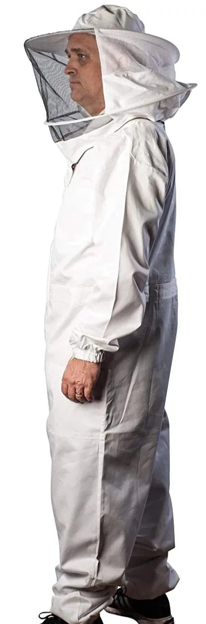 Premium beekeeping  100 % Cotton breathable bee Suit with Round Hood