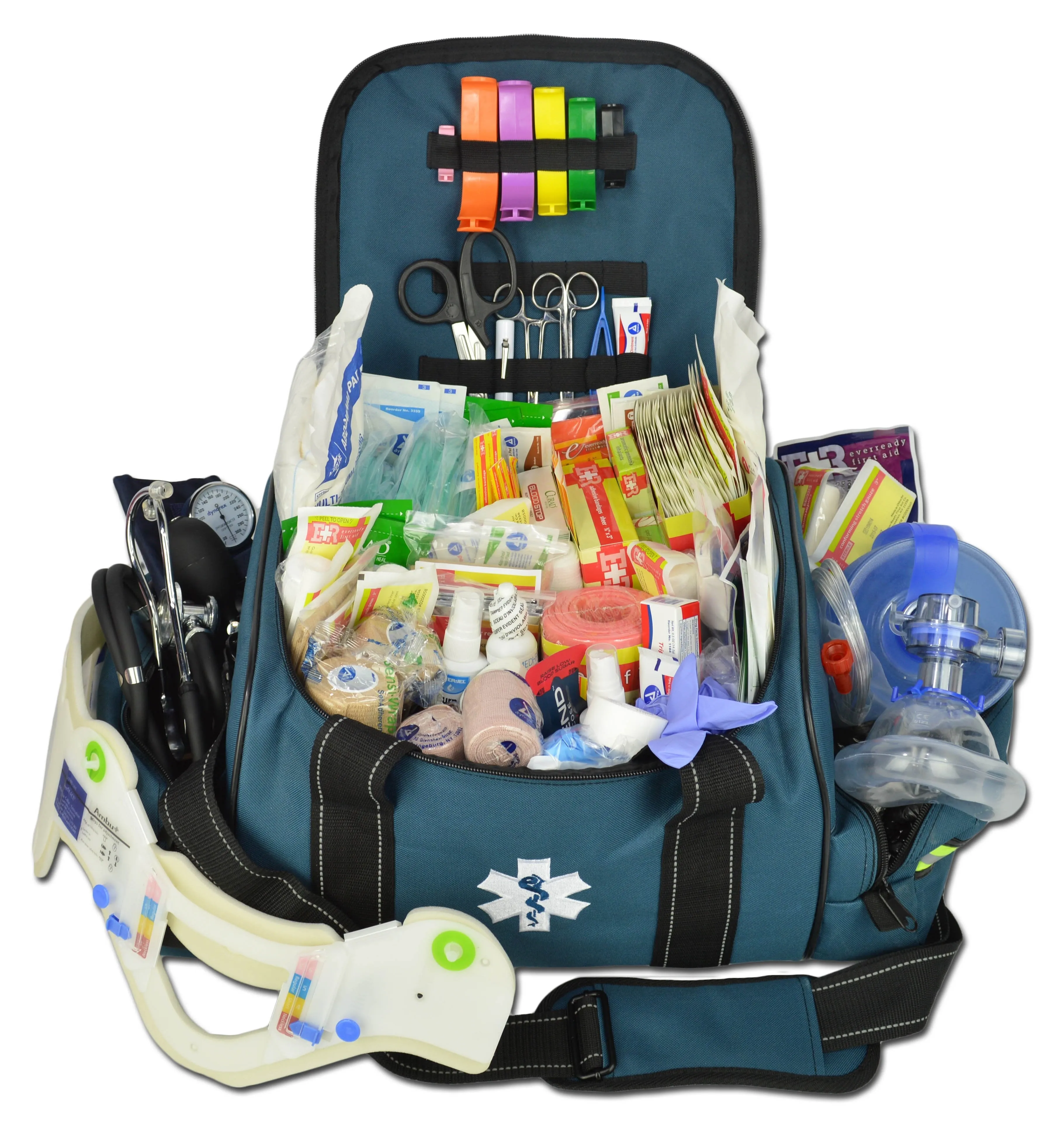 Premium Stocked First Responder Bag with Fill Kit C