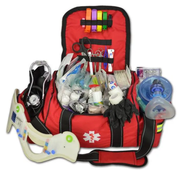 Premium Stocked First Responder Bag with Fill Kit C