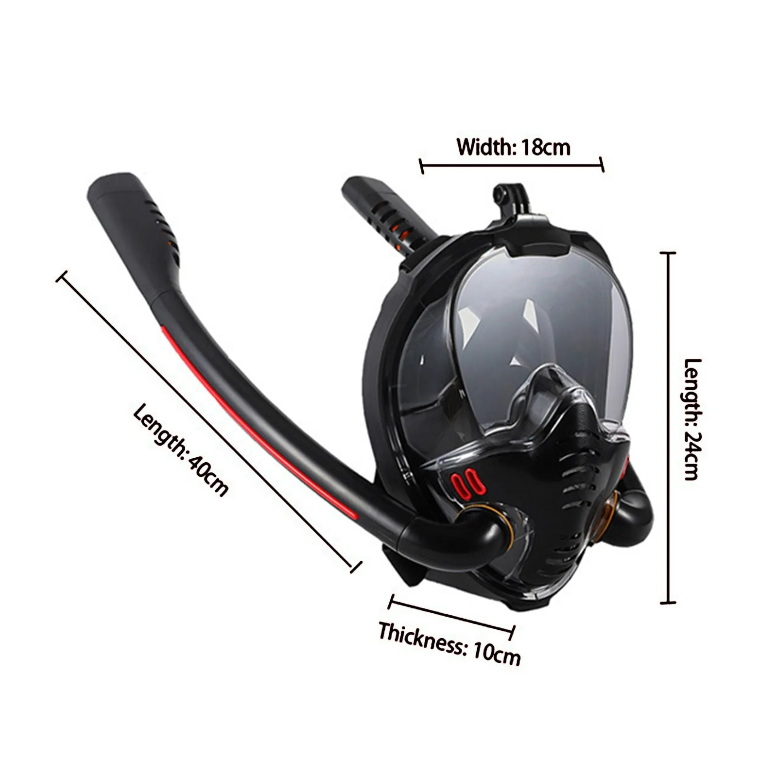 Professional Snorkeling Mask Double Breathing Tube Diving Mask Adults Swimming Mask Diving Goggles Water Sports Swim Equipment