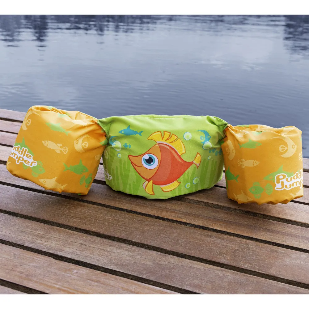 Puddle Jumper Deluxe Child Life Vest - Orange Fish, 33-55 lbs