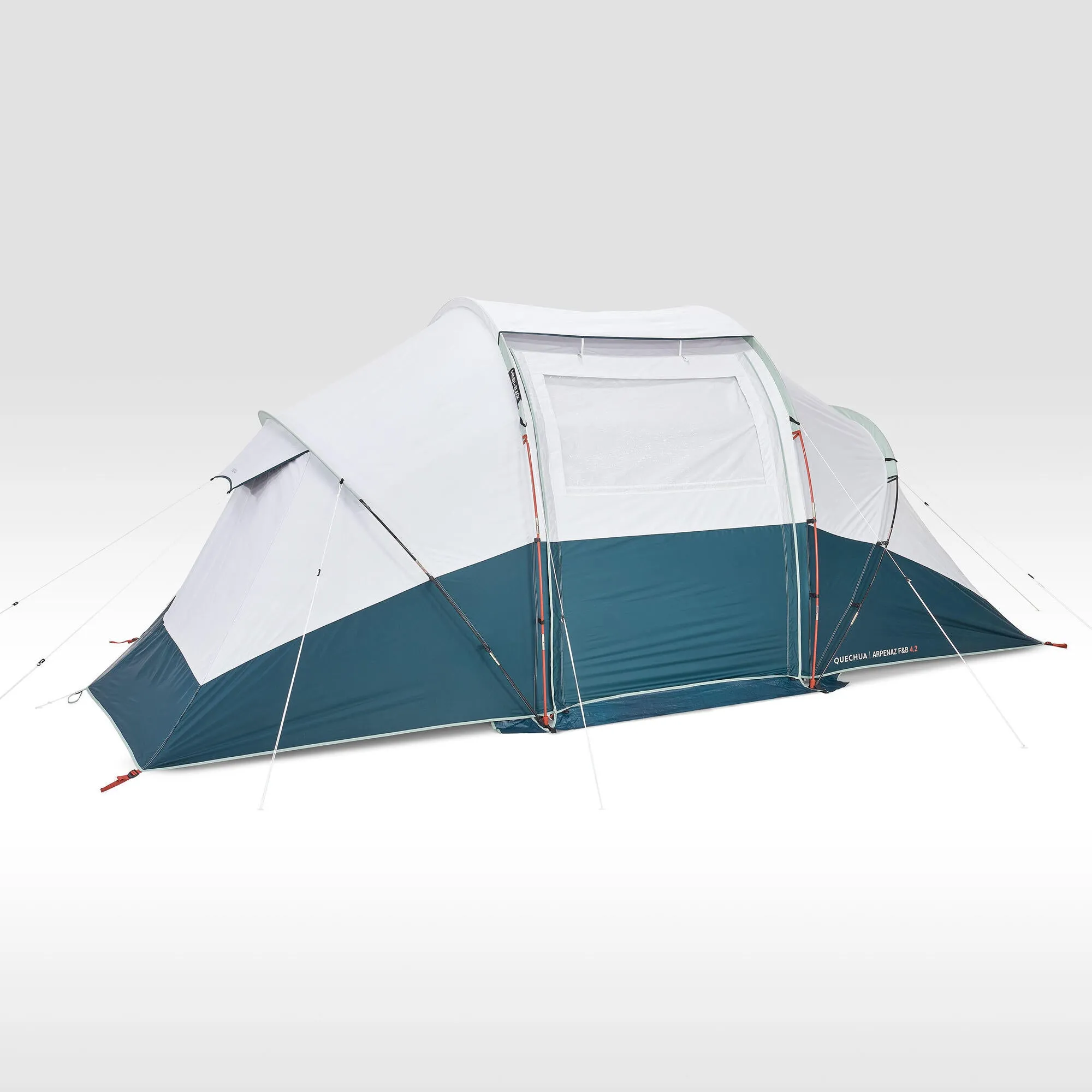 Quechua Arpenaz Fresh & Black Waterproof Family Camping Tent 4 Person 2 Room