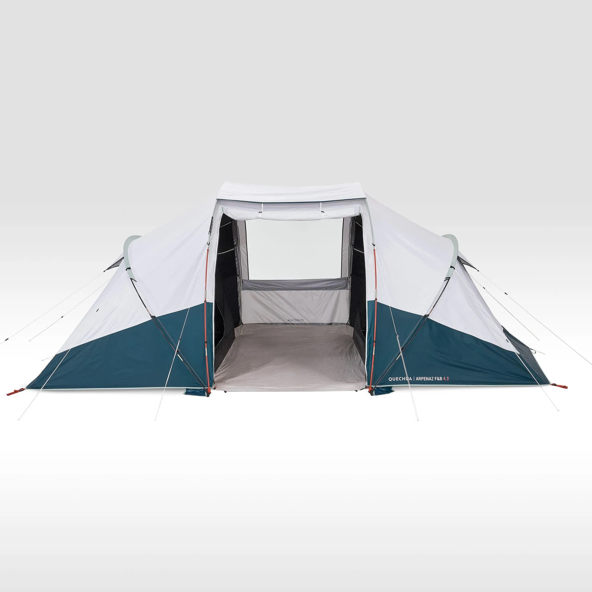 Quechua Arpenaz Fresh & Black Waterproof Family Camping Tent 4 Person 2 Room