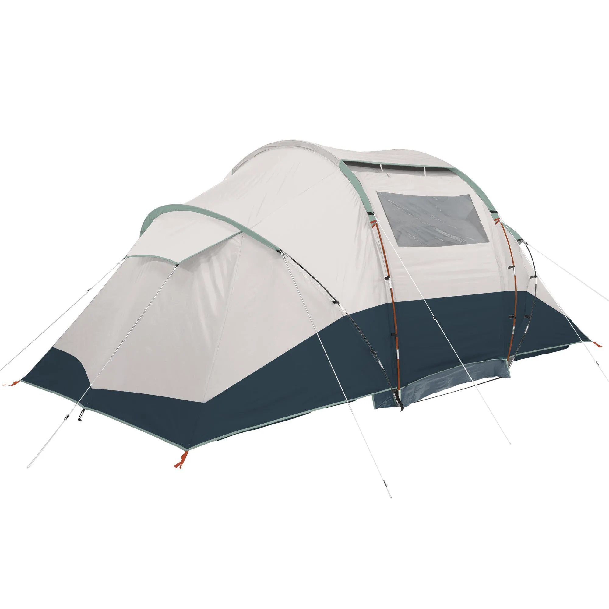 Quechua Arpenaz Fresh & Black Waterproof Family Camping Tent 4 Person 2 Room