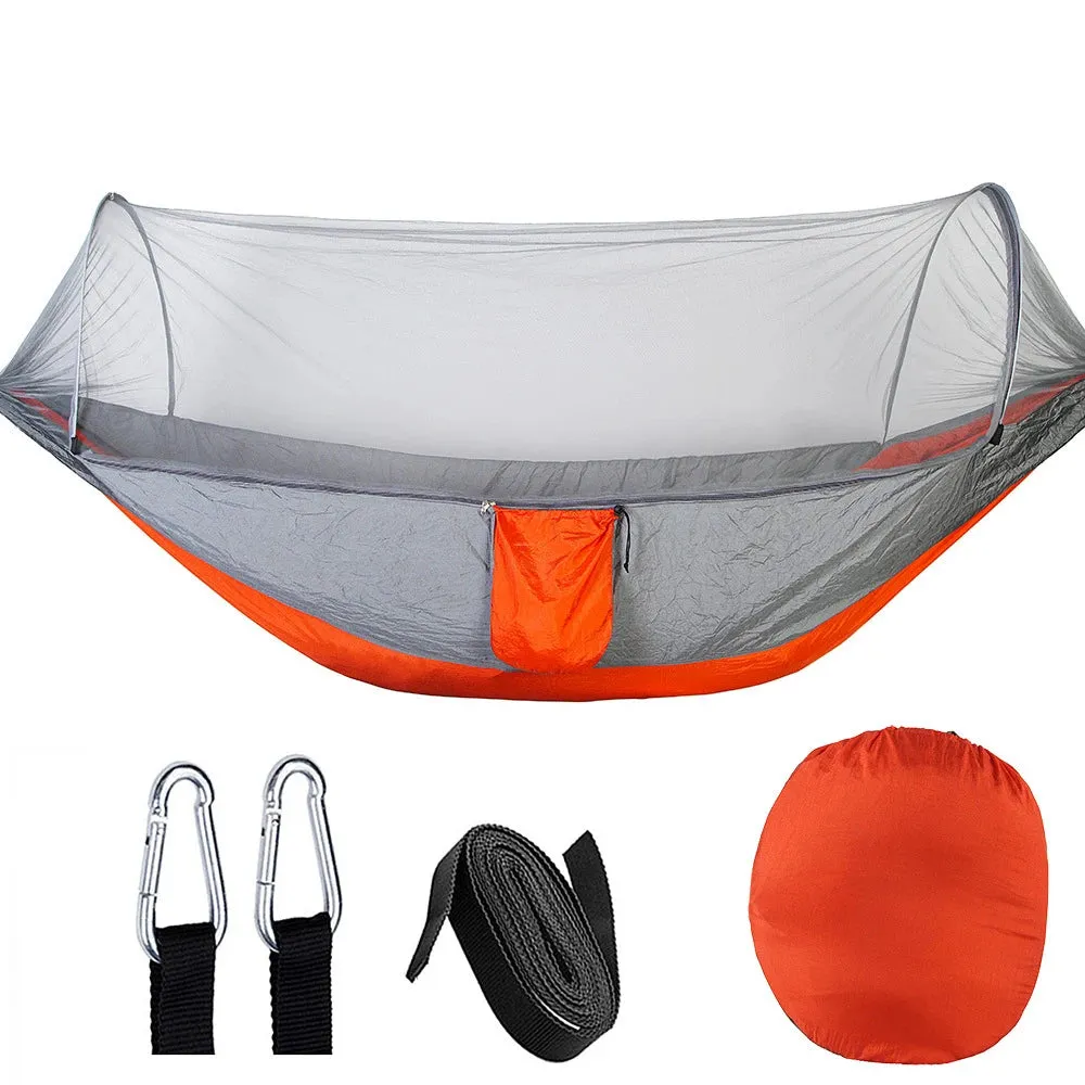 Quick-opening Mosquito Net Camping Hammock with Rocking Chair, Anti-rollover Design