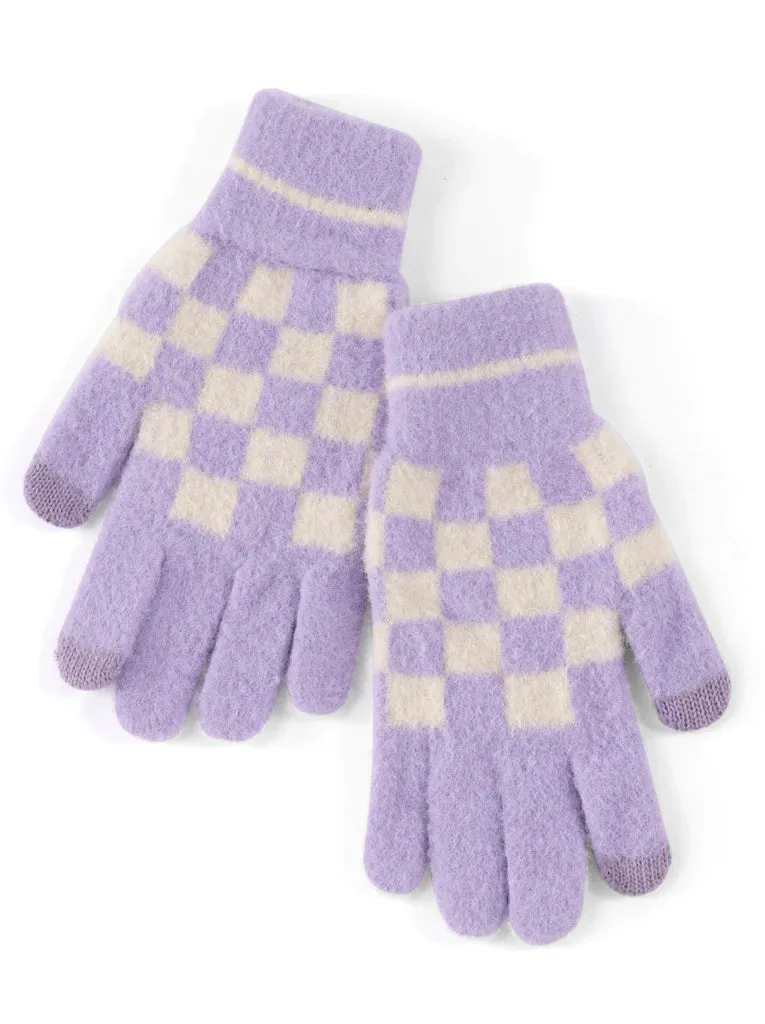 "The Mia" Touchscreen Gloves, Lilac │ Winter Outerwear │ Style House Design Studio