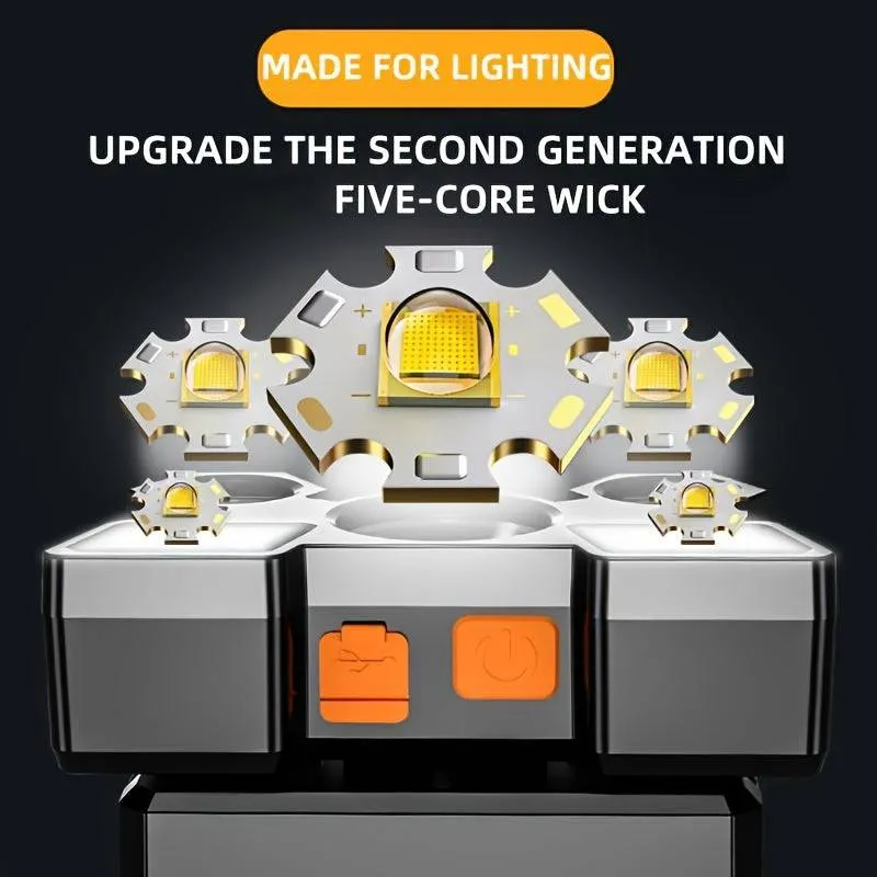 Rechargeable LED Headlamp For Outdoor Adventures - Bright, Long-Lasting, And Convenient