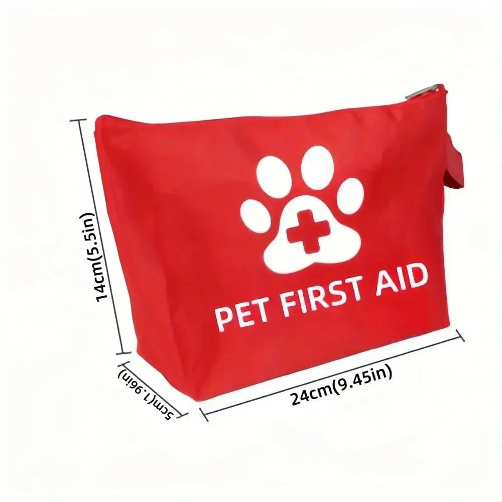 Reflective Pet Emergency Travel Kit - Waterproof First Aid for Dogs & Cats