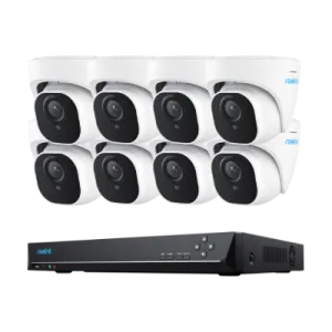 Reolink RLK16-800D8 16-Channel 4K PoE NVR Security Camera Kit | Person/Vehicle Detection, 4TB HDD Included (Up to 12TB HDD), IP67 Cameras