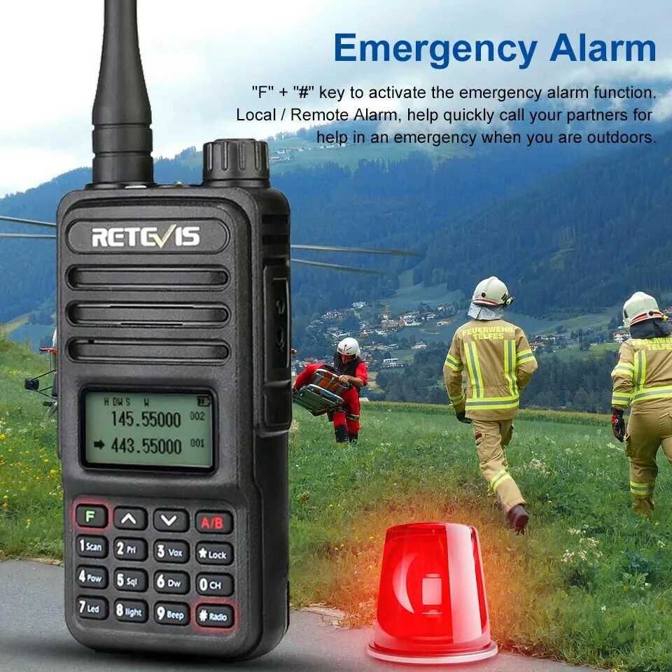 Retevis Walkie Talkie RT85 Ham Two-way Radio Stations 5W Walkie-talkies VHF UHF Dual Band Amateur Portable Radio TYT UV88 uv88