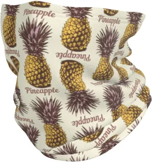 Retro Style Pineapples Neck Gaiter Elastic Balaclavas Face Mask Multi-Function Tube Bandana For Men Women Pattern-96