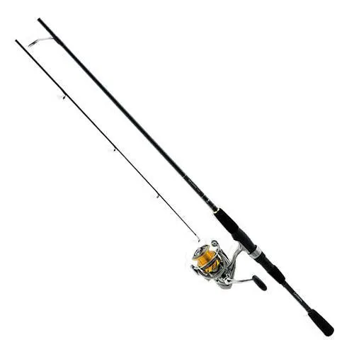 Revros Freshwater Spinning Combo - 4RB 1RB Bearings, 7' Length, 2 Piece Rod, Medium Power