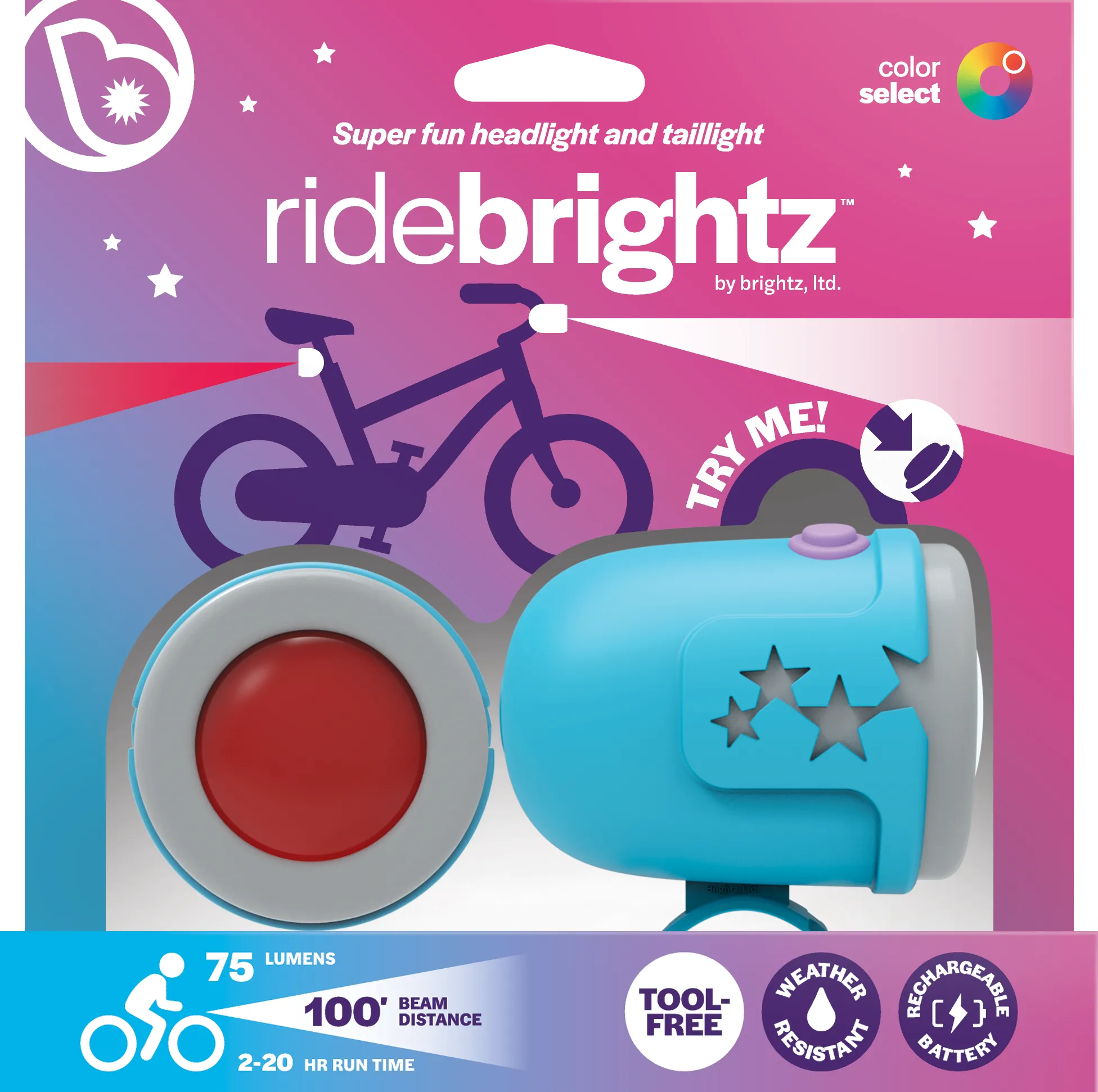 Ride Brightz Star Body White Headlight