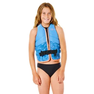 RIP CURL GIRLS DAWN PATROL BUOYANCY VEST ACID BLUE