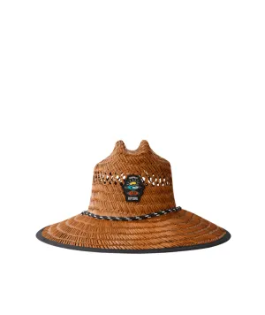 RIP CURL Logo Straw Hat Brown