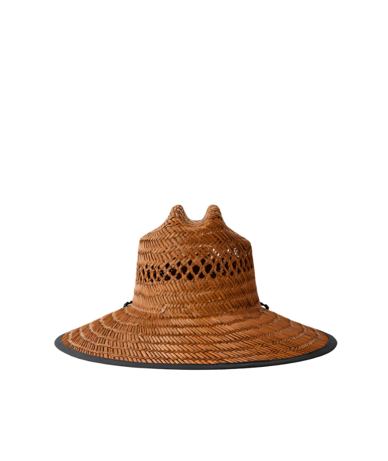 RIP CURL Logo Straw Hat Brown