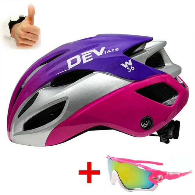Road Bike Helmet Racing Outdoor Adult Sports Mountain Biking Equipment Special Helmet Men and Women Adjustable Riding Hat