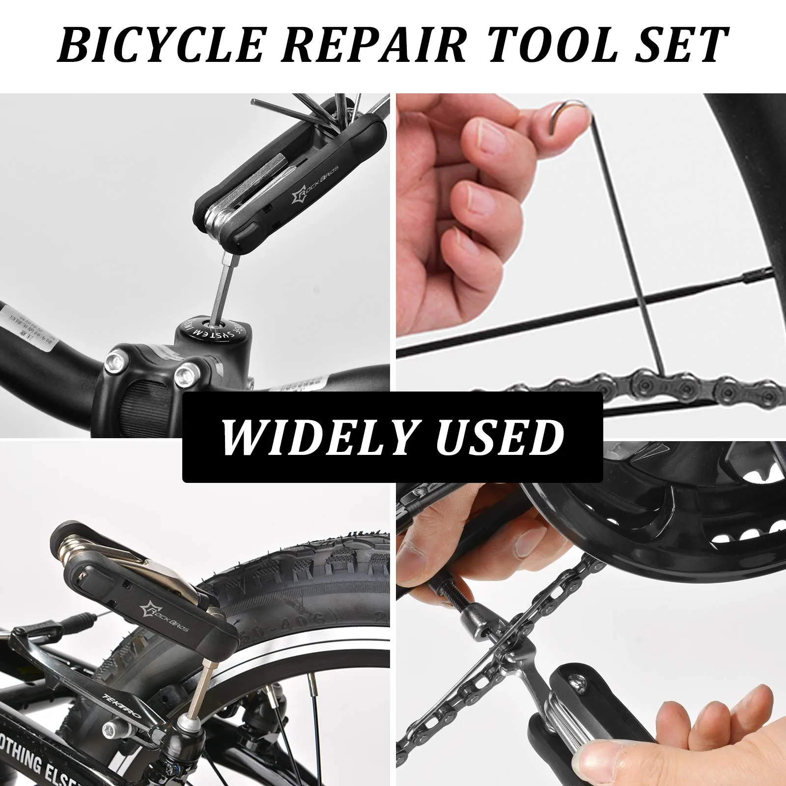 ROCKBROS 12 in 1 Portable Bike Repair Tool Kit Multifunctional Pocket Tool