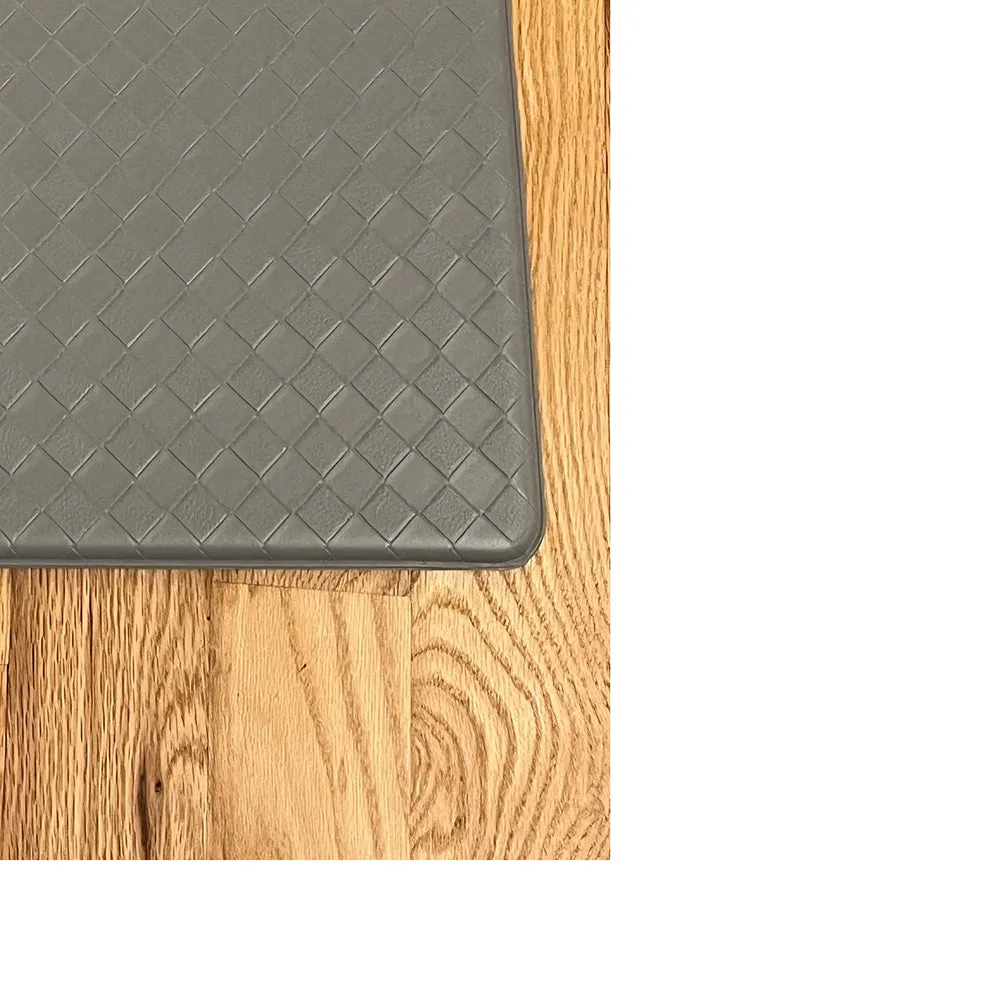 RT Designers Collection Anti-Fatigue Premium High Quality Emboss Mat/Runner Silver