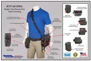 RTP-401P Two-Way Radio Tool Pouch Pro