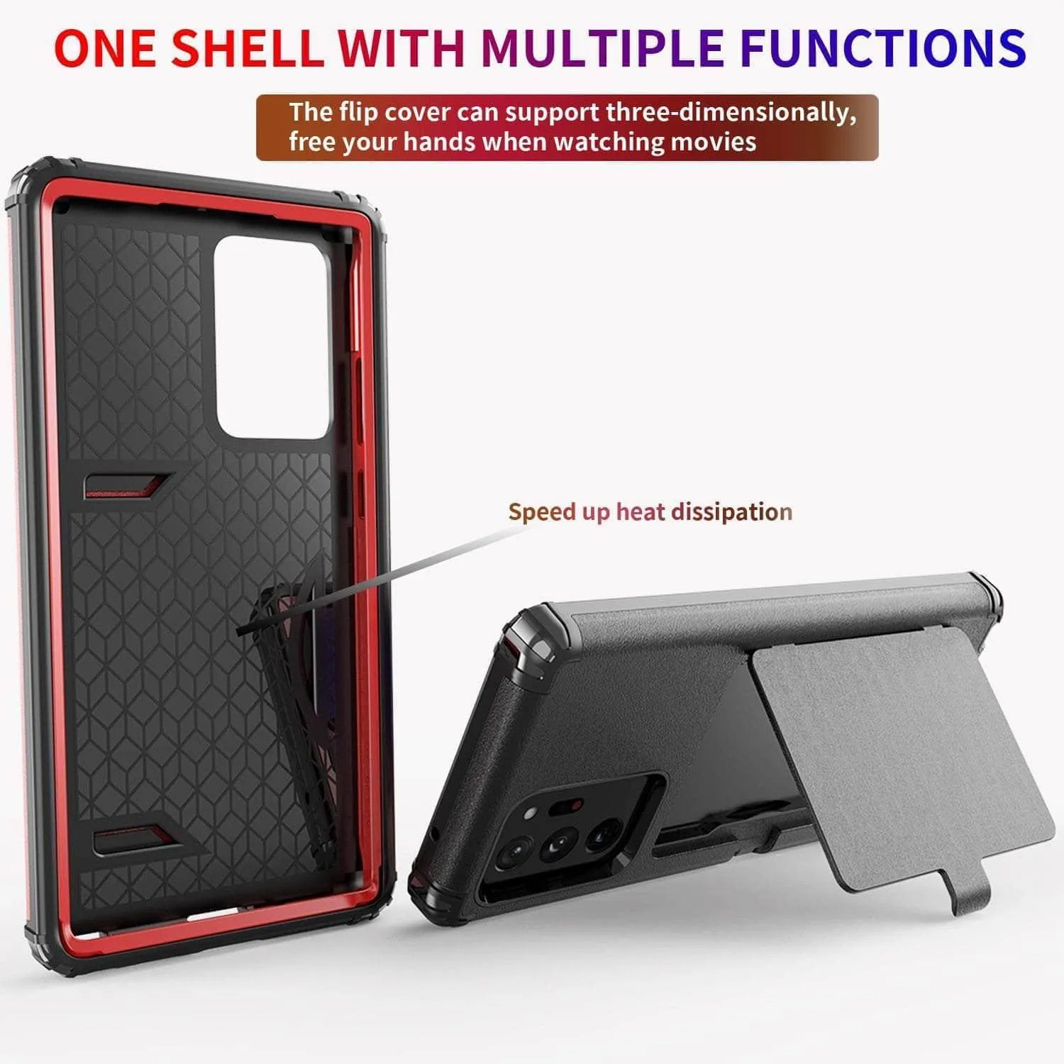 Samsung Galaxy Make up Mirror Armor Case Card Slots Holder Cover