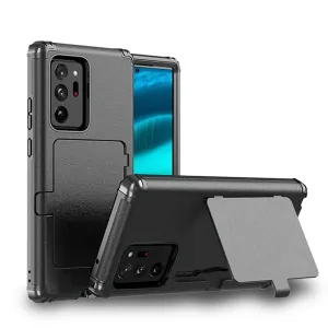 Samsung Galaxy Make up Mirror Armor Case Card Slots Holder Cover