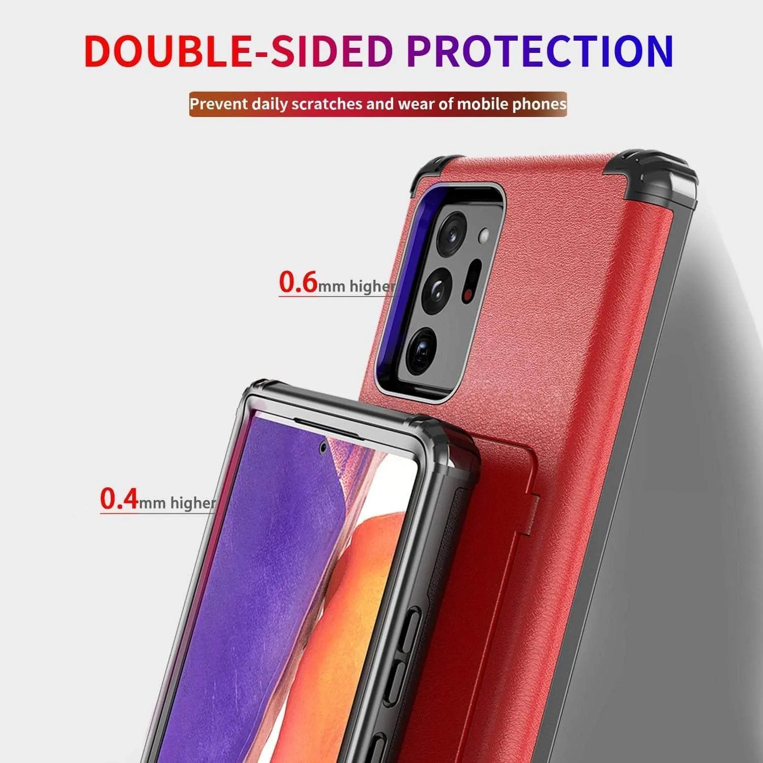 Samsung Galaxy Make up Mirror Armor Case Card Slots Holder Cover
